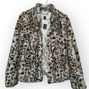 Nwt White House Black Market Faux Fur Jacket